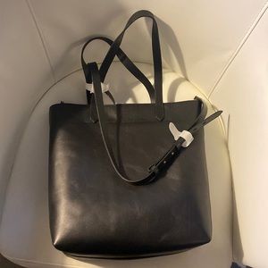 Madewell leather tote bag NWT